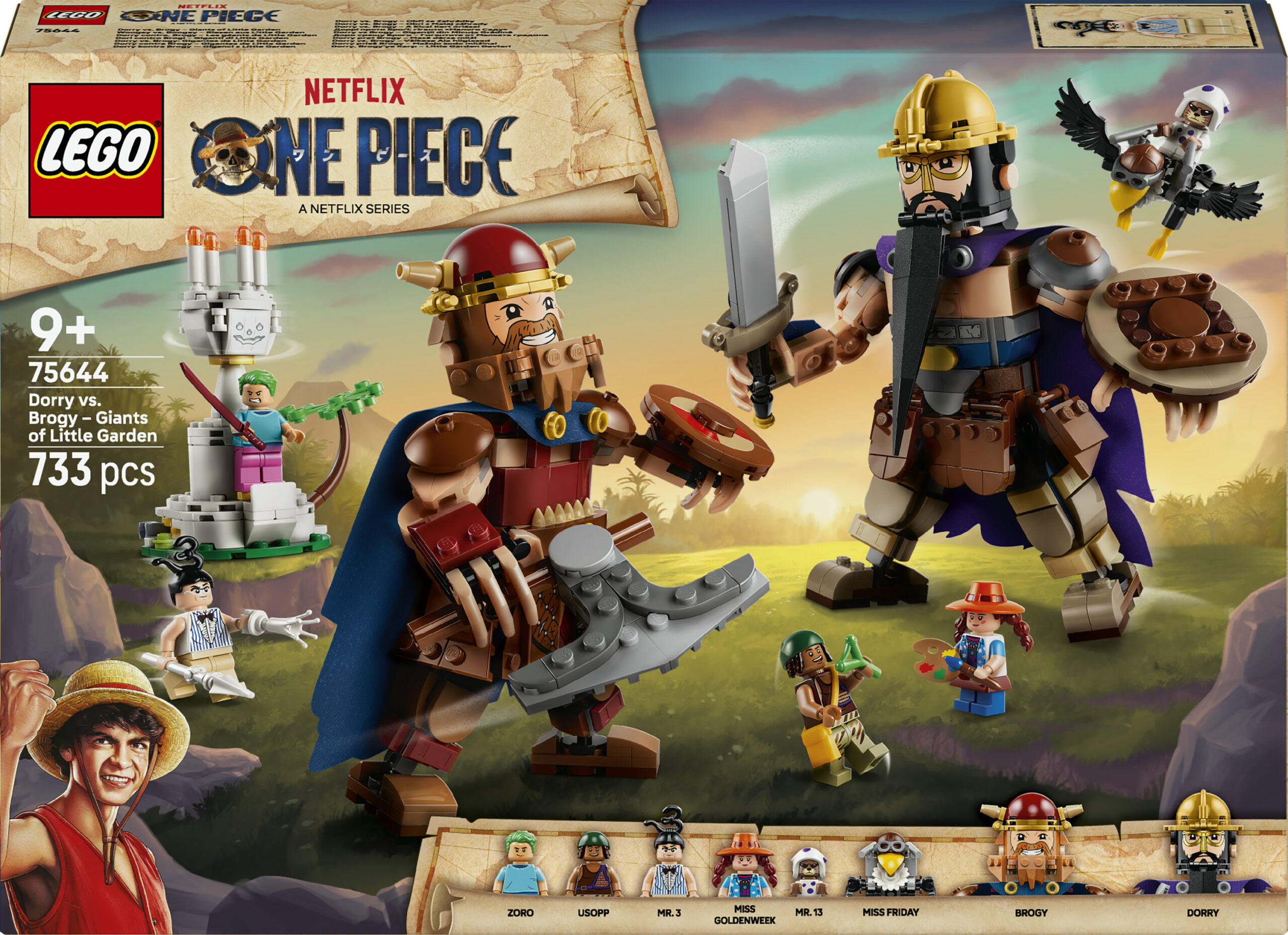 75644 One Piece Dori Contro Brogi Giganti Di Little Garden - Lego