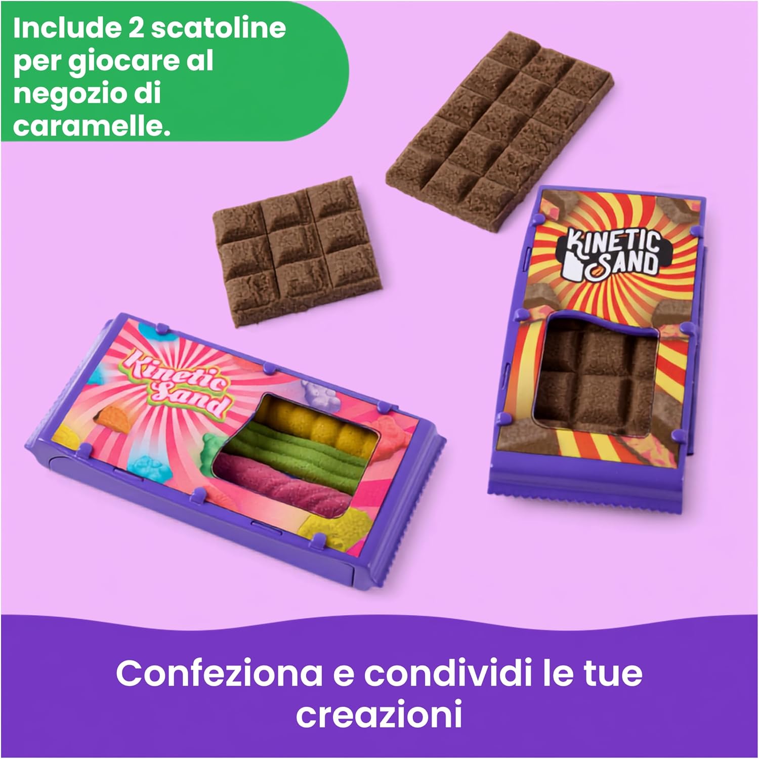 Kinetic Sand Laboratorio Dei Dolci La Cioccolateria - Spinmaster - immagine 2